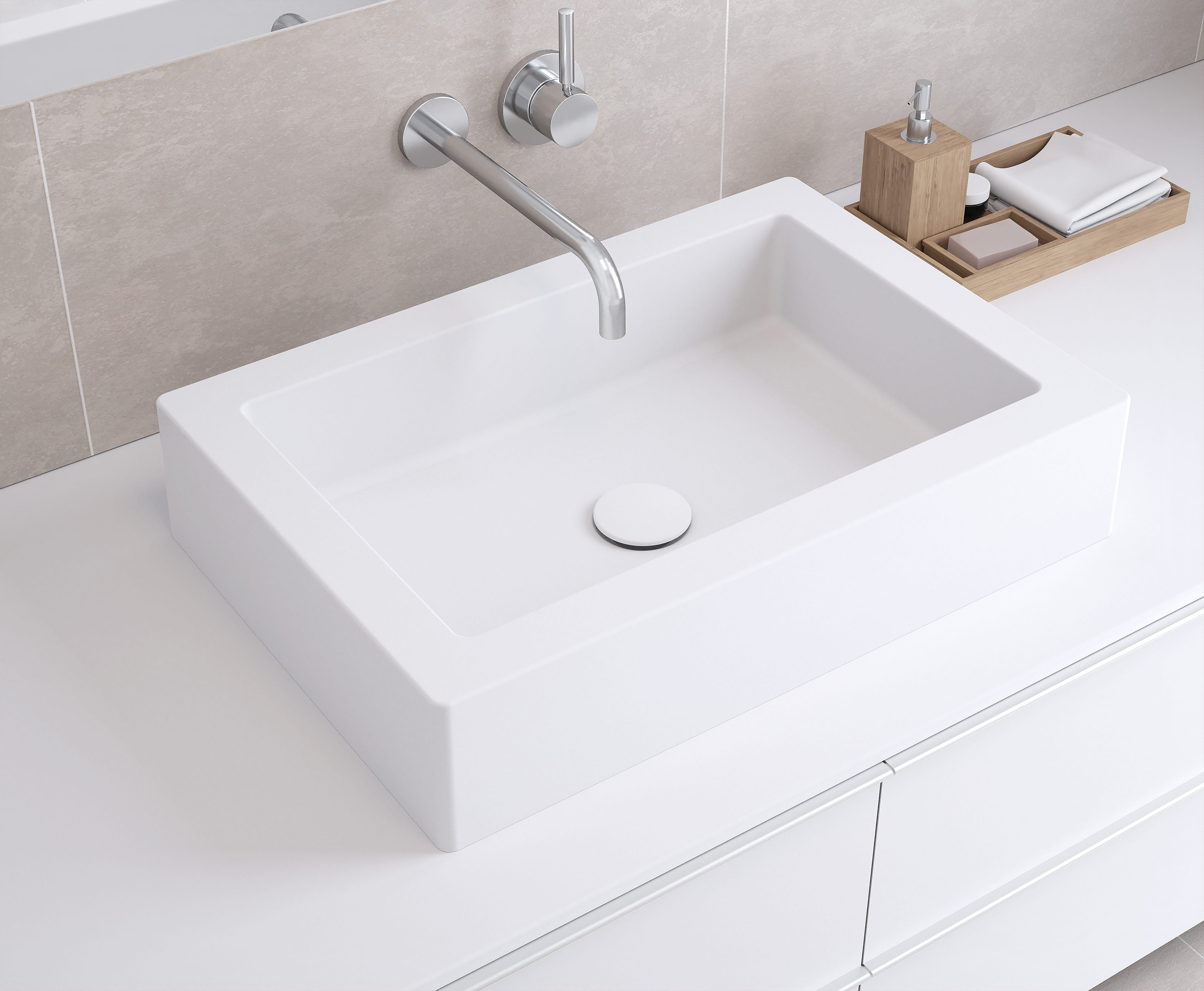 individuelle Waschtische mit eckigen Aufsatzwaschtischen eckige Aufsatzwaschtische