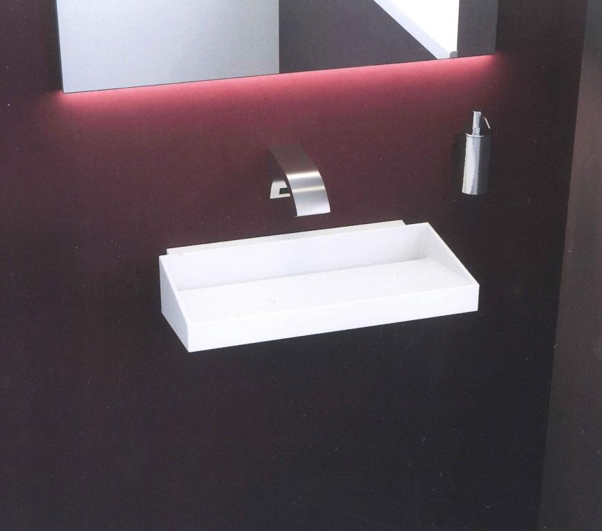 Ausgefallenes Waschbecken Gäste-WC Waschtisch schmal