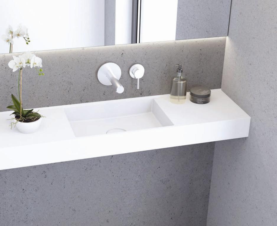 Ausgefallenes Waschbecken Gäste WC