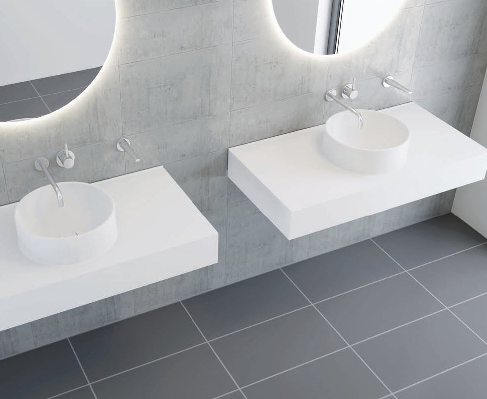 Mineralwerkstoff Becken