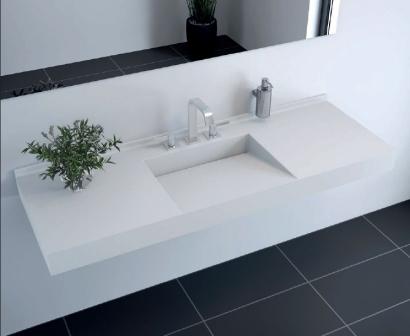 Waschbecken aus einem Guss