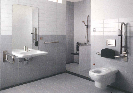 unterfahrbare Waschtisch Lösung Waschtisch barrierefrei Beispiel 4